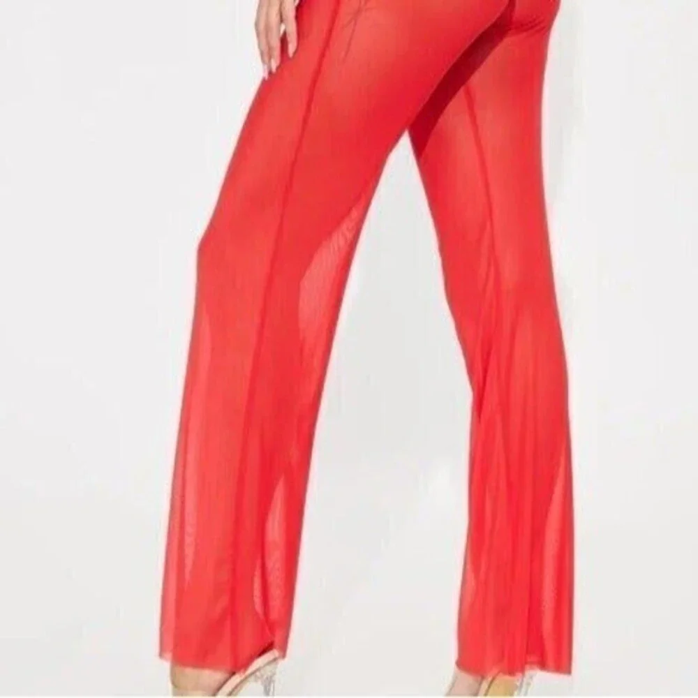 Spicy Hot High Waisted Mesh Swim Cover Up Pant Size M RefM017‎